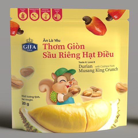 Durian Musang King Crunch with Cashew Nuts