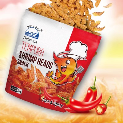 TEMPURA SHRIMP HEADS - SPICY (25gr)