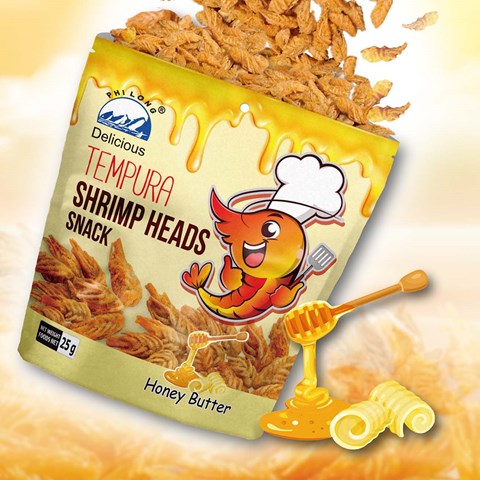 TEMPURA SHRIMP HEADS - HONEY BUTTER (25gr)
